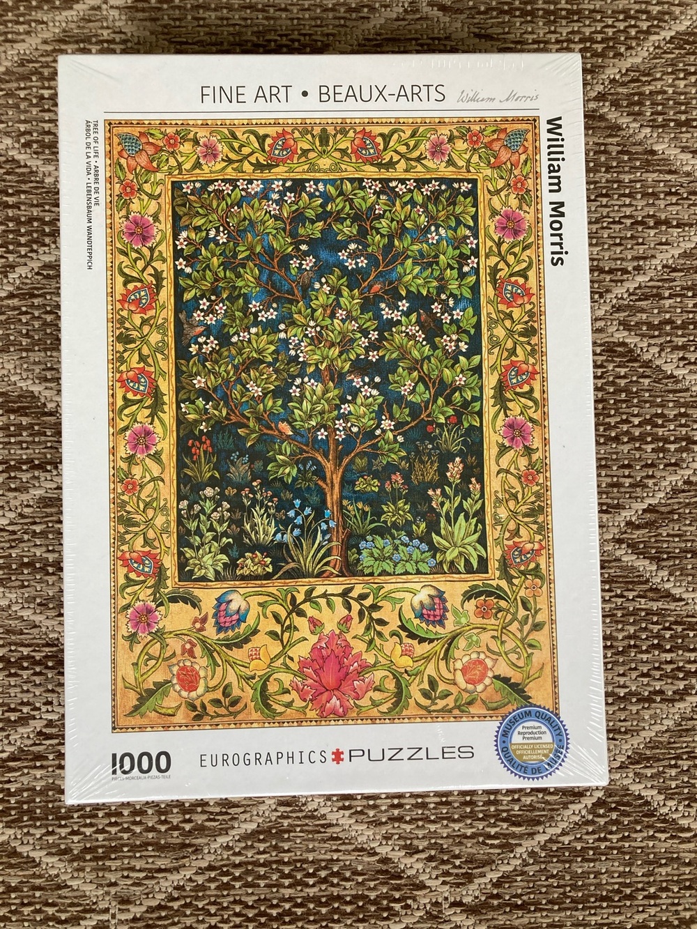 Eurographics “Tree of Life Tapestry” by William Morris- 1000pc.